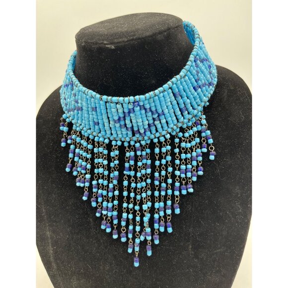 Wholesale Long Tassel Multilayer Boho Turquoise Patterns Ethnic Style Braided De - Picture 5 of 5